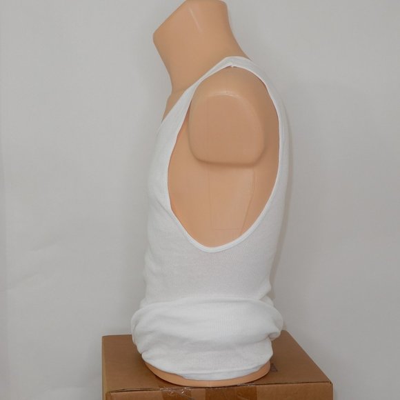 Fruit of the Loom White Sleeveless Scoop Neck Tank (TS015) - Picture 2 of 4